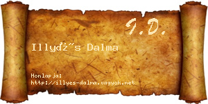 Illyés Dalma névjegykártya